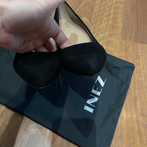 NWT Lola in Black Suede High Heel Stiletto Pump Size 8 Comfortable Chic Classic - Picture 11 of 16